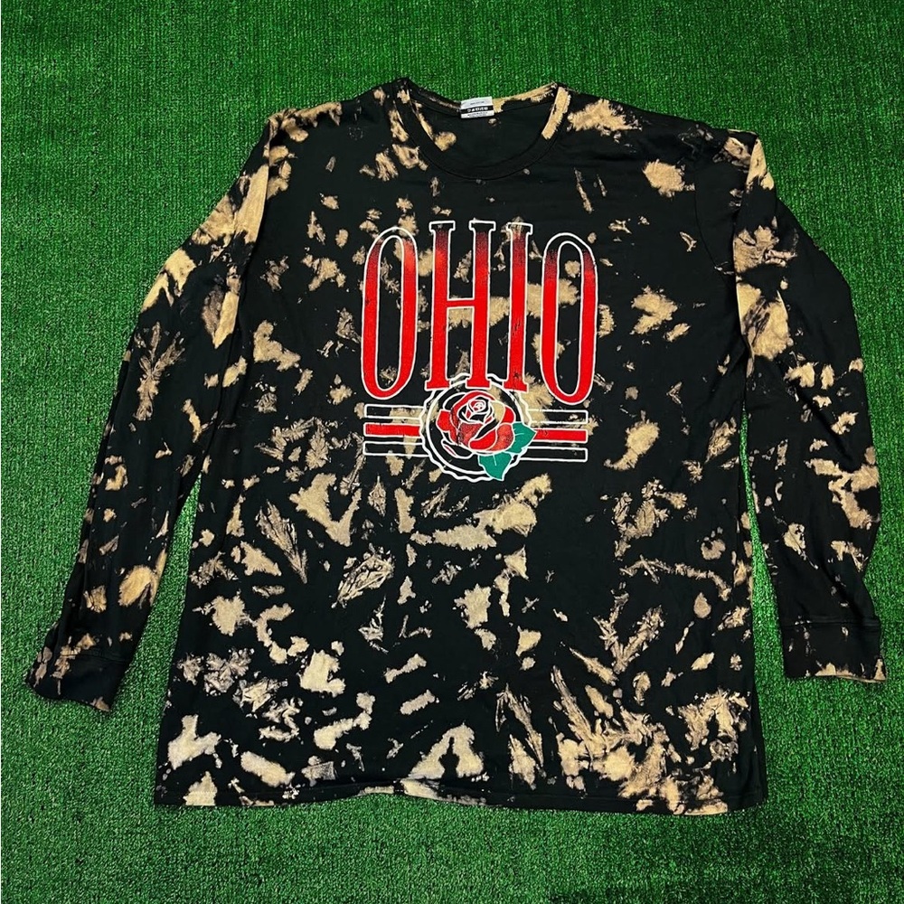 Ohio Graphic Long Sleeve Tee - Black and Tan